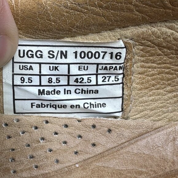 UGG Via Ponte Mens Size 9.5 Loafers Brown Suede‎ Slip-On Comfort Lined Slippers main image 9